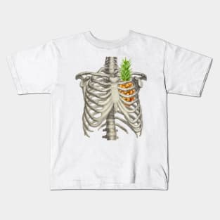 pineapple heart Kids T-Shirt